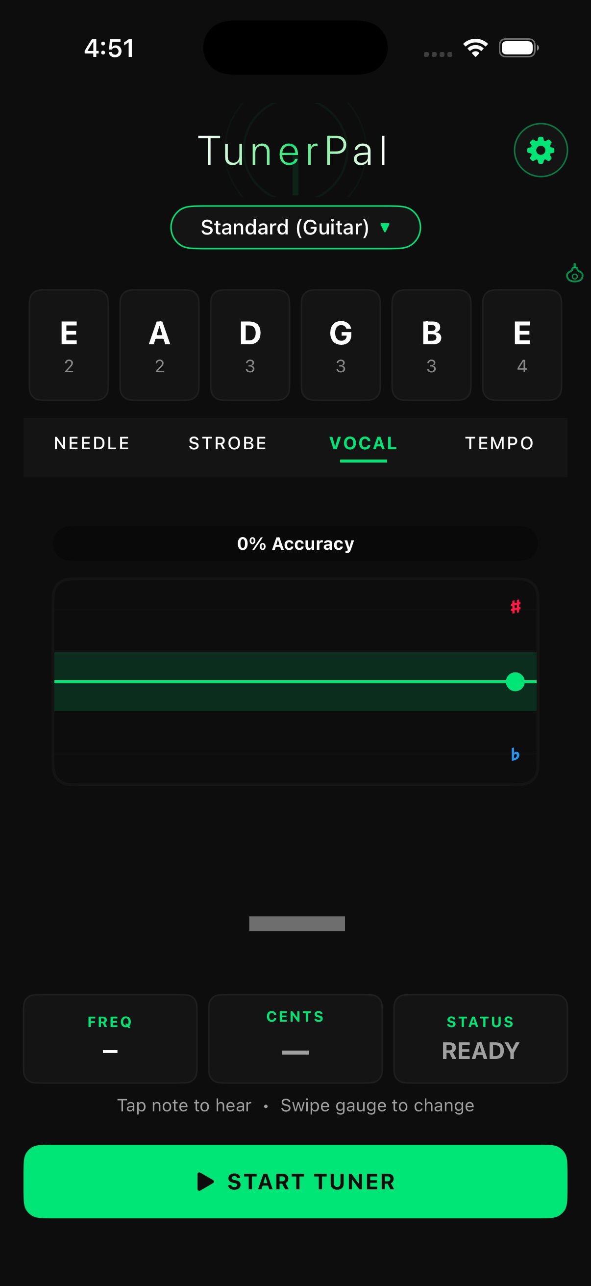 Vocal Training Mode - Pitch Accuracy Tracker